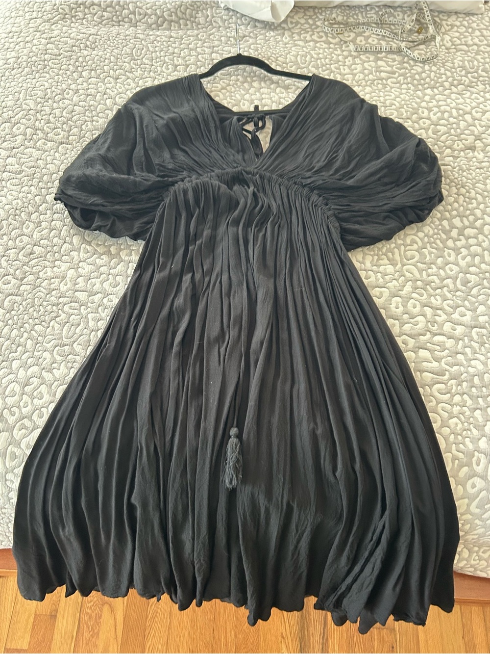 Wishlist Black Dress with Elastic Waistband